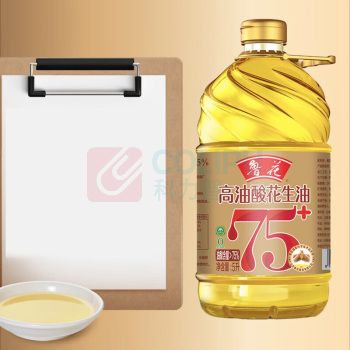 鲁花 食用油5S物理压榨高油酸花生油 5L/桶 