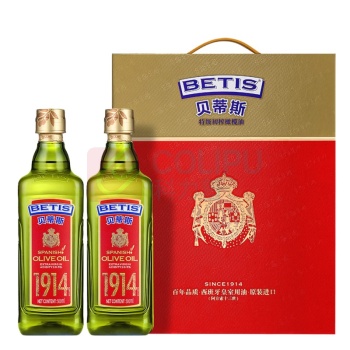 贝蒂斯 BETIS 特级初榨橄榄油 / 500ml*2瓶/盒 5盒/箱