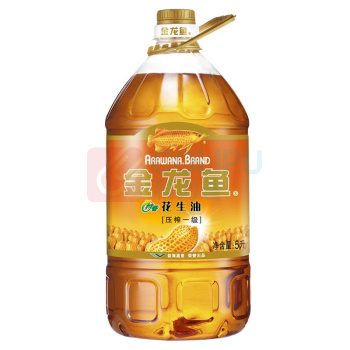 金龙鱼 特香油酸多花生油 压榨一级 5L  新老包装随机发货