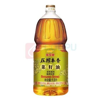 金龙鱼 食用油 压榨本香菜籽油 菜籽油 1.5L 