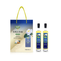 润心 有机生榨山茶油 500mL*2瓶 礼盒装
