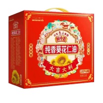 鲁花 厨中香纯香葵花仁油 1.6L*2  礼盒