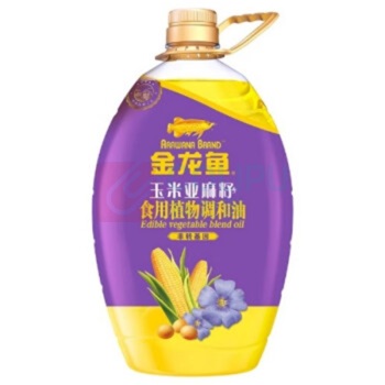 金龙鱼 玉米亚麻籽食用植物调和油 5L 