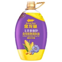 金龙鱼 玉米亚麻籽食用植物调和油 5L 