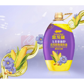 金龙鱼 玉米亚麻籽食用植物调和油 5L 