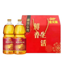 金龙鱼 物理压榨一级 炒菜食用油 纯正花生油净含量3.6L 1.8L *2 
