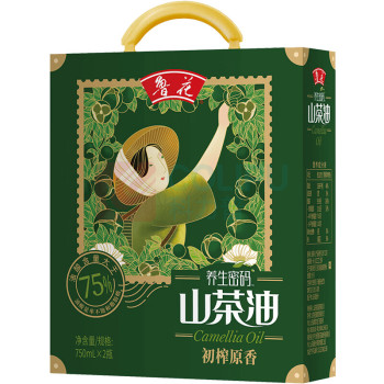 鲁花 山茶油礼盒 750ml*2