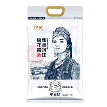 金龙鱼 新疆明珠雪花粉小麦粉 家用面粉麦芯粉 5kg 轻研细磨小麦不同部位