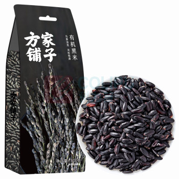方家铺子 有机黑米 500g/袋 24袋/箱