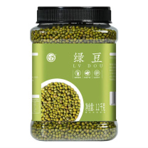 绿帝 GREEN KING 绿豆 五谷杂粮粗粮大米伴侣粥料豆浆 1.2kg/罐装