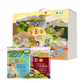 初萃 CHUCUI 30分钟快熟每日粥米礼盒16种混合杂粮米八宝粥米 100g*16