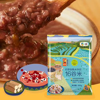 初萃 CHUCUI 30分钟快熟每日粥米礼盒16种混合杂粮米八宝粥米 100g*16