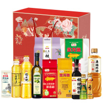 金龙鱼 米面粮油调味“礼” 大礼包F (3200g+3470ml) 稻米油0.4L 稻米油0.7L 橄榄油750ml 陈醋420ml 三色糙米1KG 原香稻500G 珍珠大米500g 鸡蛋挂面200G 花椒油0.1L 芝麻香油0.1L 原酿料酒1L 麦芯粉1KG