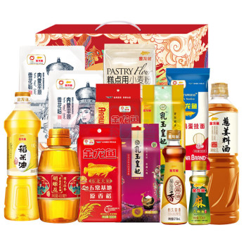 金龙鱼 五谷杂粮米面油组合 龙腾凤舞E款 3500g+2395ml