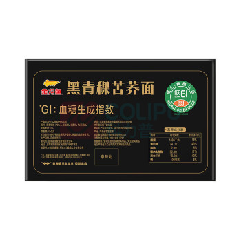 金龙鱼 黑青稞苦荞挂面 100g*6