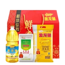 金龙鱼 食品组合米面粮油组合套装 鲜香生活G款 3500g+1.8L