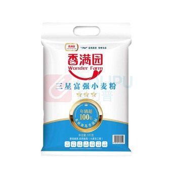 香满园 富强小麦粉 三星 5kg
