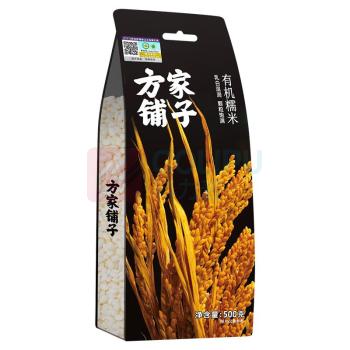 方家铺子 有机糯米 500g/袋