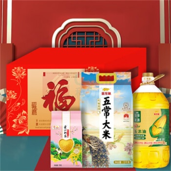 金龙鱼 粮油套装 福寿 22斤