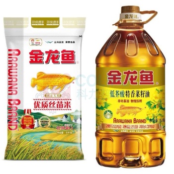 金龙鱼 粮油组合套餐 LB-1 【金龙鱼低芥酸特香菜籽油 5L/桶+金龙鱼优质丝苗米5kg/袋】