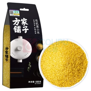 方家铺子 有机黄小米 500g 1斤