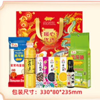 金龙鱼 暖心优选礼包C款米面油杂粮礼盒 2000g