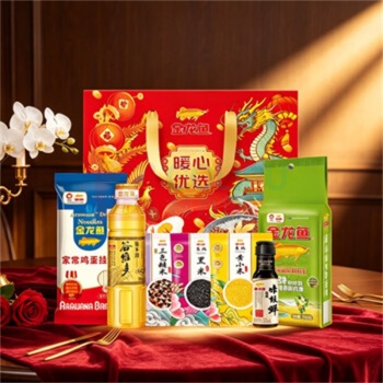金龙鱼 暖心优选礼包C款米面油杂粮礼盒 2000g