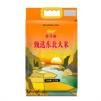 金龙鱼 非凡享受甄选东北大米 香软弹滑 5KG 真空包装
