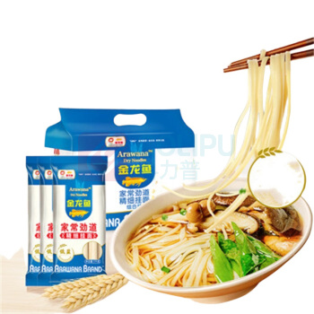 金龙鱼 家常系列劲道细挂面 1kg*3