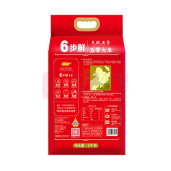 金龙鱼 特等奖6步鲜科技 天赋五常大米 5kg