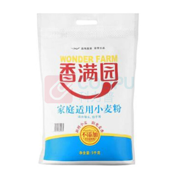 香满园 家庭适用小麦粉花卷馒头包子面条家用面粉 5kg 5kg 