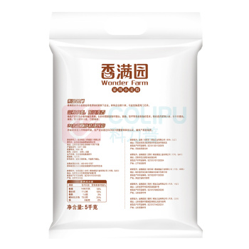 香满园 中筋家用小麦粉 5kg/袋 4袋/箱