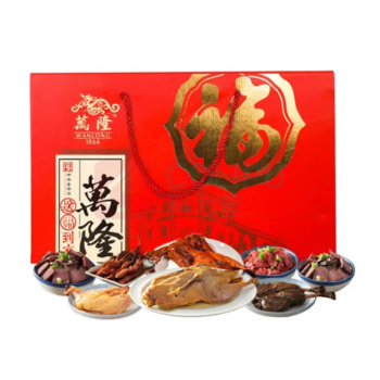 万隆 1864万隆福字礼盒 2540g  酱老鸭香肠牛肉鸡腿鸭舌