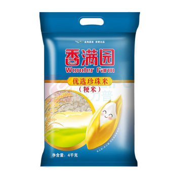 香满园 优选珍珠米(粳米)大米 4kg