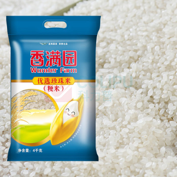 香满园 优选珍珠米(粳米)大米 4kg