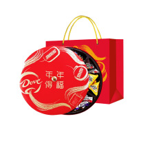 德芙 巧克力大礼包糖果礼盒 年年得福 732g 