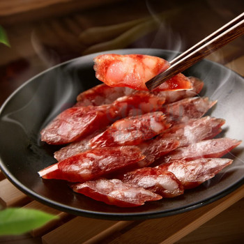 皇上皇 中华老字号广东手信广式香肠(5分瘦) 熟食腊味 合家乐腊肠 400g
