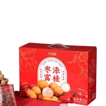 杞里香 枣添富桂红枣桂圆双拼礼盒 1kg