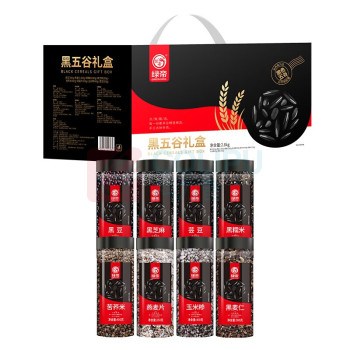 绿帝 GREEN KING 黑五谷礼盒2800g 6932041217984 34*18*20