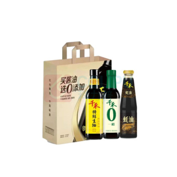 千禾 生抽酱油+醋+耗油组合(三件套) 零添加 