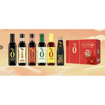 千禾 六六大顺A款调味品礼盒 千禾零添加酱油生抽特级500ml 千禾味极鲜500ml、千禾特级草菇老抽500ml、千禾要添加糯米香醋500ml、千禾要添加烹调料酒500ml、千禾12%御藏耗油500ml