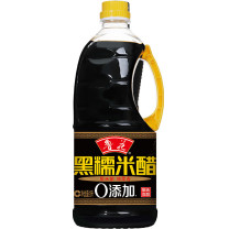 鲁花 零添加黑糯米醋 1L/瓶 12瓶/箱 (偏远地区运费另算)
