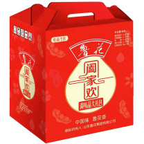 鲁花 阖家欢礼盒 调味品大礼包*1 酱油*2+料酒1L+白醋1L+蚝油518g