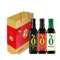 千禾 零添加珍品礼盒 礼盒装 ①千禾零添加纯酿东坡红500ML*1瓶 ②千禾零添加头道生抽酱油500ML*1瓶 ③千禾零添加糯米香醋500ML*1瓶