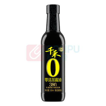 千禾 零添加 380天酿造酱油 500ml/瓶