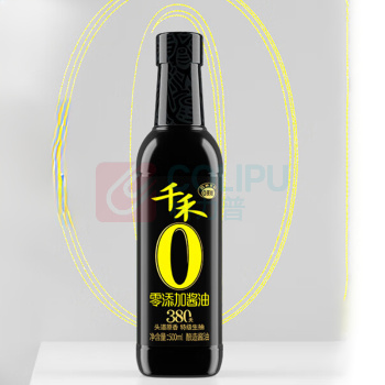 千禾 零添加 380天酿造酱油 500ml/瓶