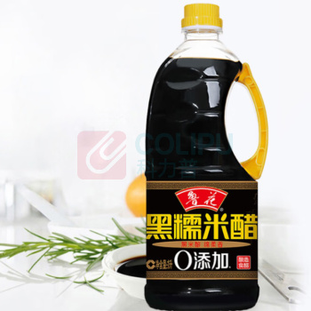 鲁花 零添加黑糯米醋 1L/瓶 12瓶/箱