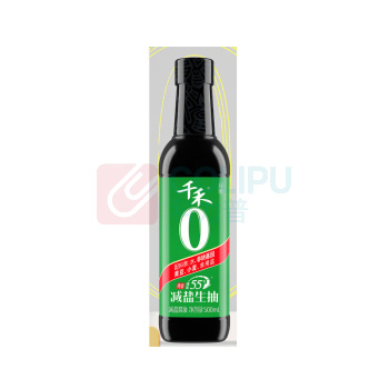 千禾 减盐55%生抽酱油 500ml/瓶