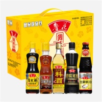 鲁花 调味品伴手礼礼盒 4.26kg 酱油醋料酒蚝油香油