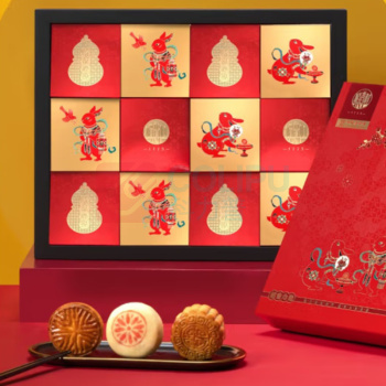 稻香村 乐金秋月饼混装味道 810g 12枚